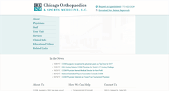 Desktop Screenshot of chiorthosports.com